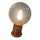 Vintage orange globe lamp / table lamp