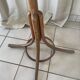 Curved wood parrot coat rack by Baumann
