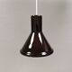 Holmegaard P&T pendant lamp with ‘aubergine’-coloured opal glass