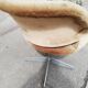 Fauteuil de bureau vintage velours moutarde