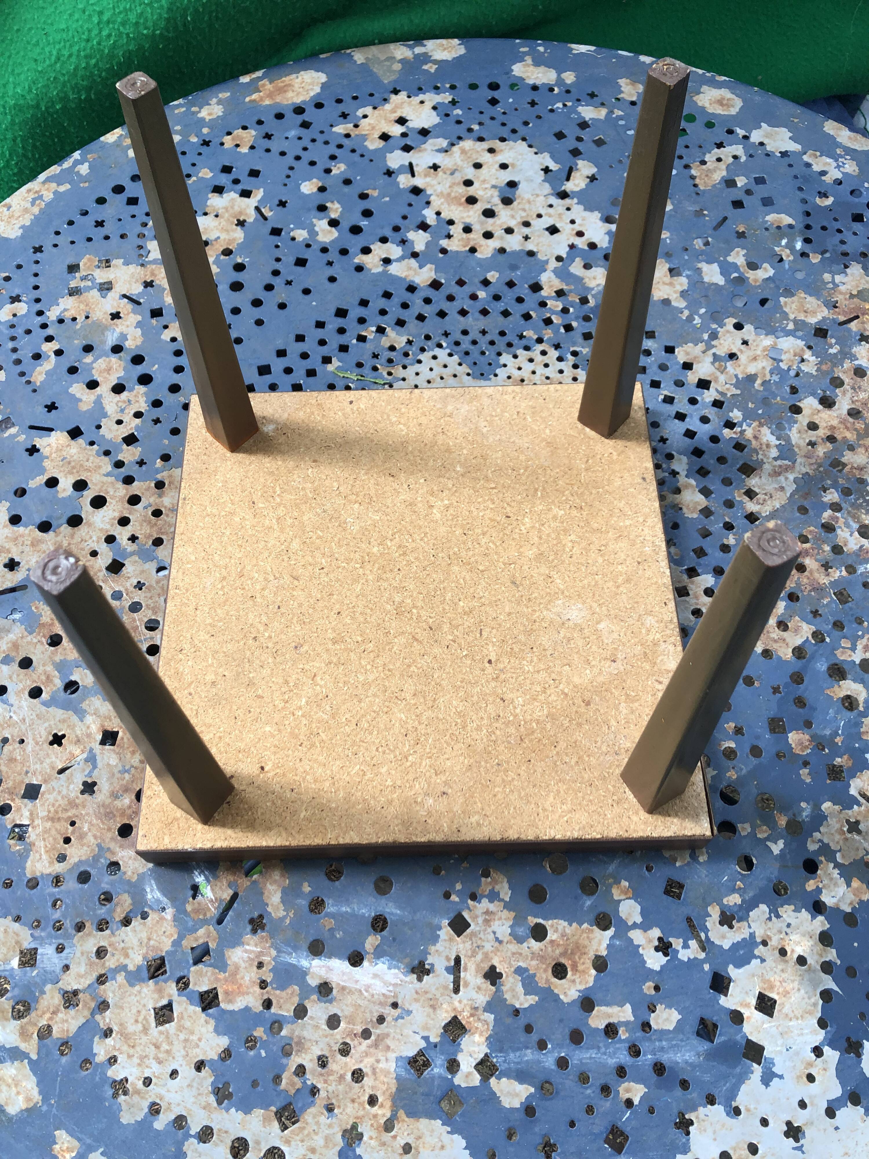 Vintage tiled square coffee table 60s/70s