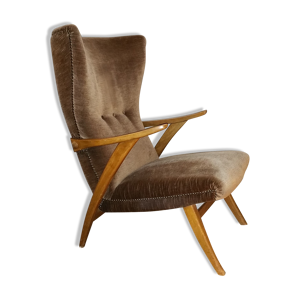 Fauteuil haut scandinave wing chair