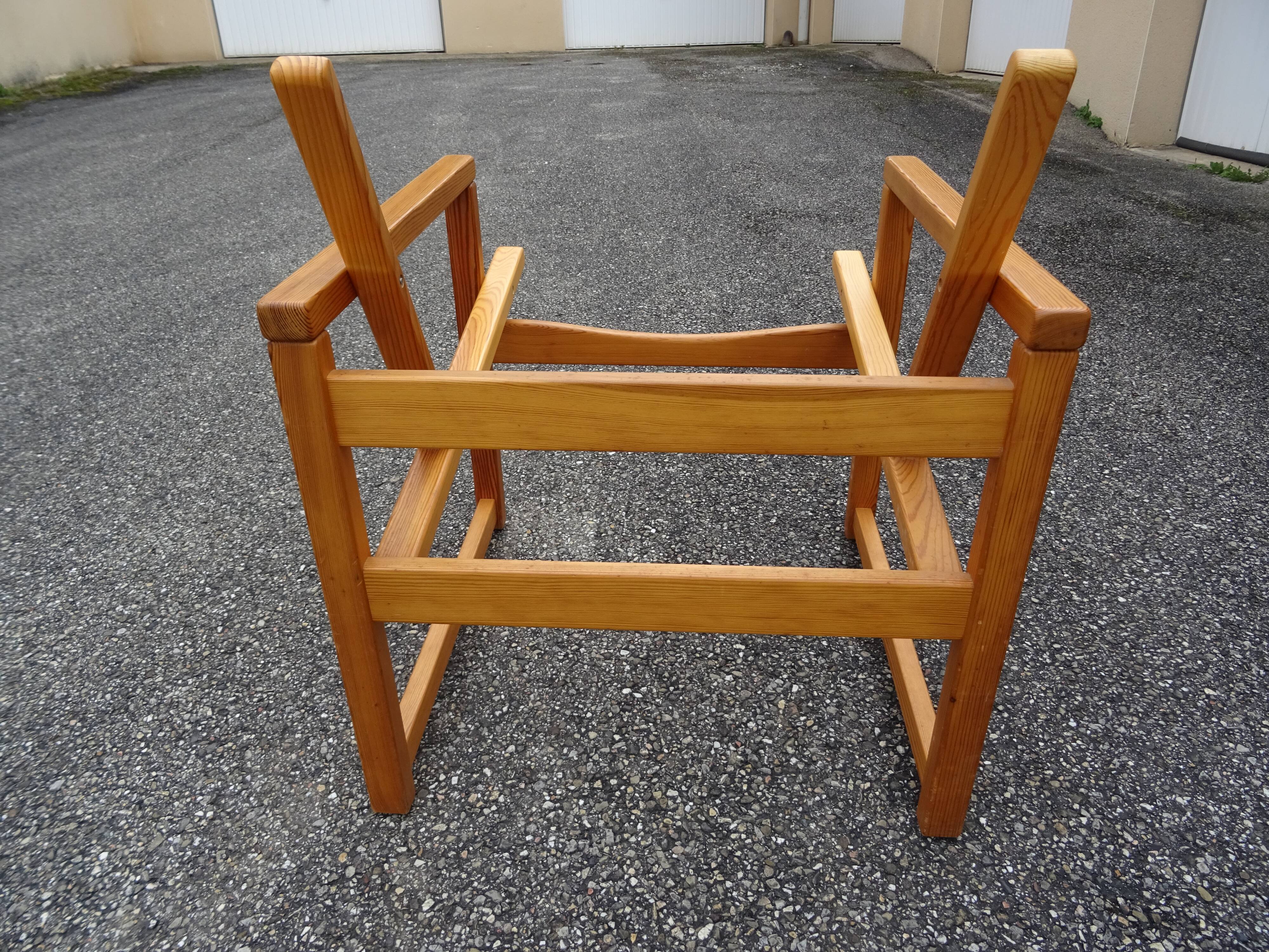 Paire de fauteuils style scandinave, années 70-80