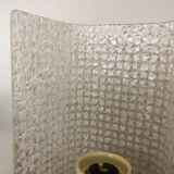 Polished glass wall lamp