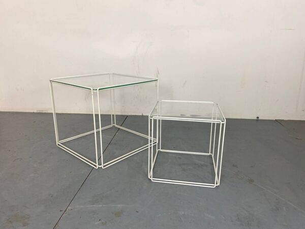 Tables d'Appoint Gigognes Minimalistes Modernes de Max Sauze Studio, 1970s, Set de 2