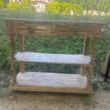 Provençal console – 2 drawers & shelves