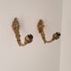 Antique wall lights in gilded brass – Louis XV style, charm and elegance
