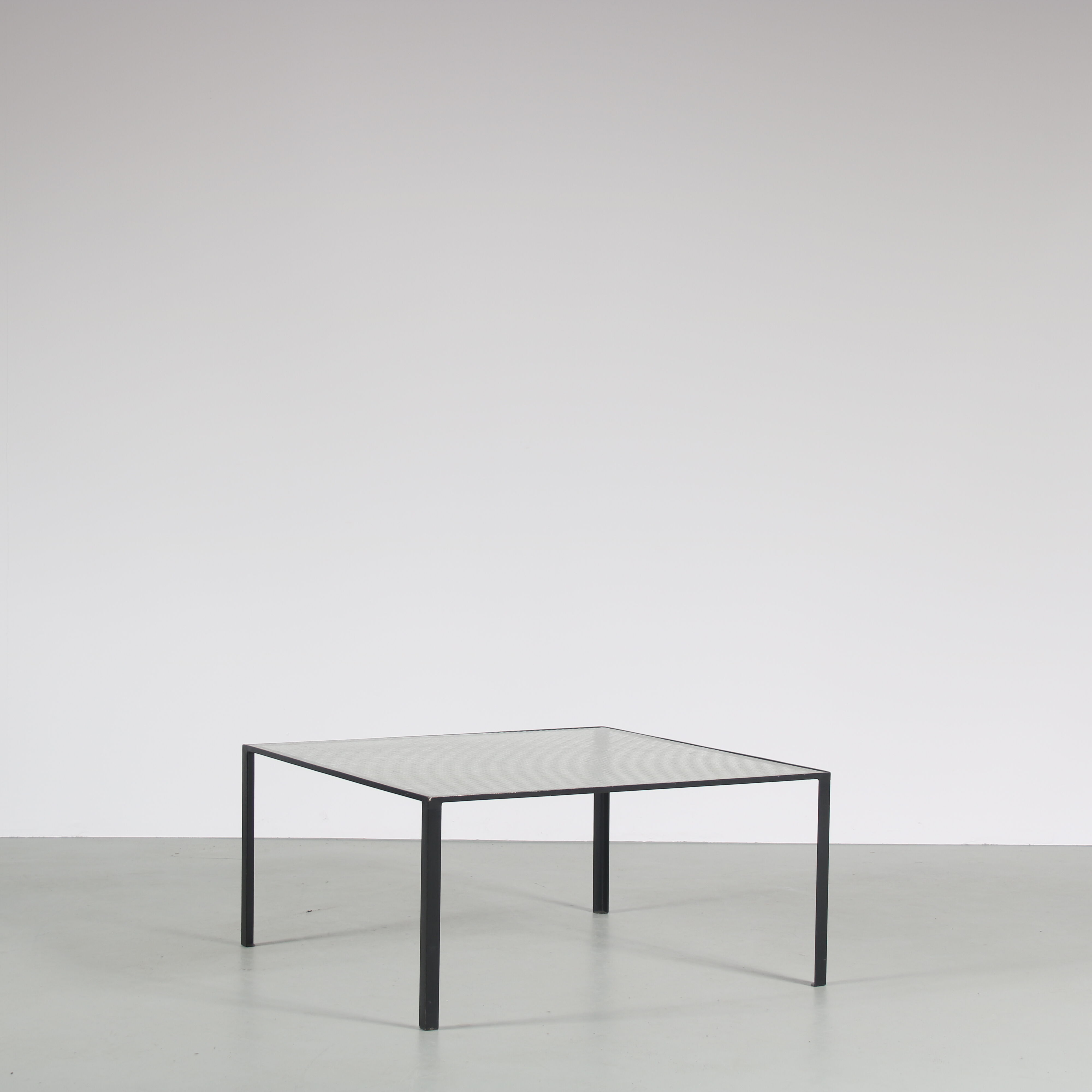 1950s Safety glass coffee table by Floris Fiedeldij for Artimeta, Netherlands