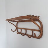Vintage wooden coat rack