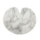 Original Angelo Mangiarotti Italian "Eros" Carrara Marble Side Tables