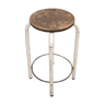 Vintage stool, metal and wood stool, industrial stool, extra chair, industrial