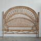 Peacock rattan headboard