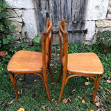 Varnished bistro chairs