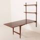 Poul Cadovius shelving wall unit with extendable  desk or a table for Cado,
