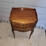 Louis XV style bedside table in cherry wood