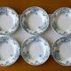 6 assiettes creuses anciennes en faïence de Clairefontaine