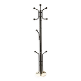 Parrot coat rack black metal & white marble 80's