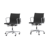 Pair of office armchairs model EA 117 designed by Charles & Ray Eames, Vitra edition.