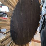 Monumental sun mirror in gilded oak 160 cm