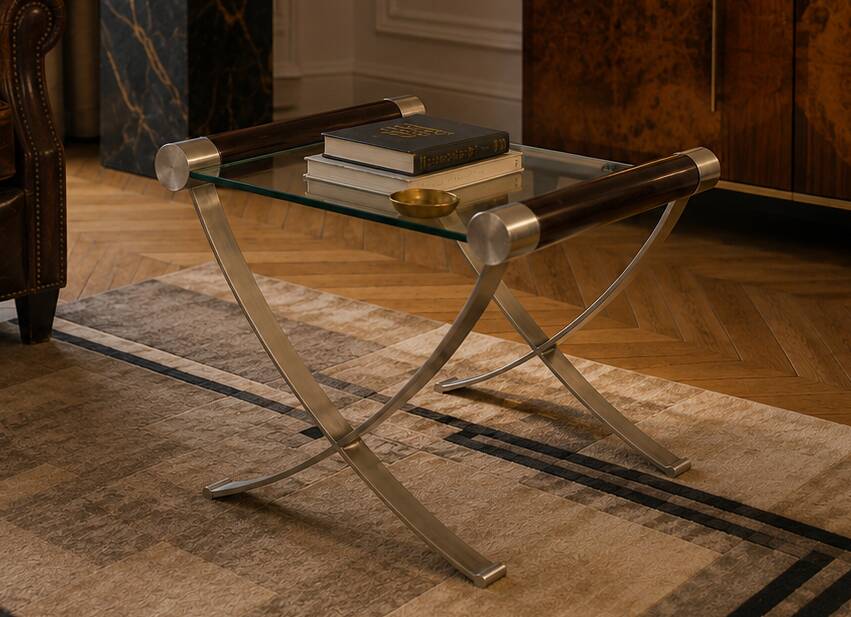 Table basse vintage attribuée à Roche-Bobois