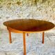 Extendable dining table in teak, butterfly extension by Van Pelt circa 1960.