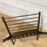 Folding magazine holder wood