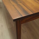 Table en palissandre, design danois, années 1970, production : Danemark