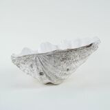 Decorative Tridacna seashell, boho style, 1980s