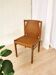 Vintage Janez Lajovic Leather Dining Chair: Mid-Century Modern 1980s