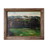Interesting Impressionist Landscape - High Quality Silver Gilt Frame