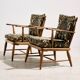 Fauteuil en noyer par Anna-Lülja Praun