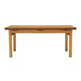 Table en hêtre, design danois, années 1980, fabricant : OFM