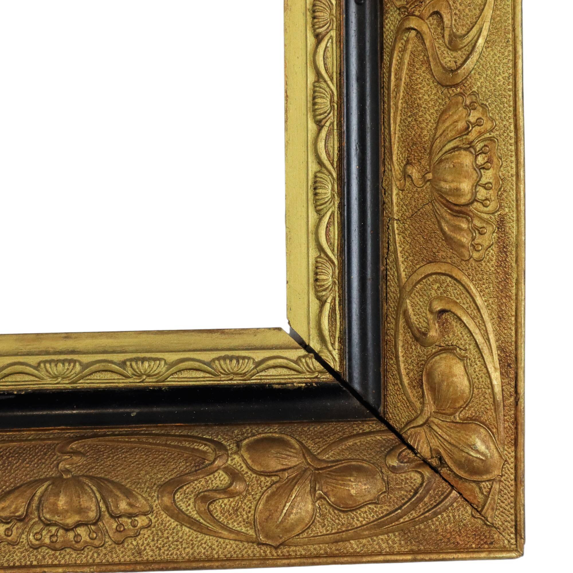 Antique Gilded Wooden Frame Classic Baroque Style Frame 38x33cm