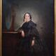19th Century Master Portrait of a Elegant Woman Oil Painting