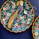 Enamelled ceramic dishes Cerdazur Monaco 1950