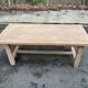 Table à manger de ferme rénovée en chêne brut du XXème 180cm tiroir