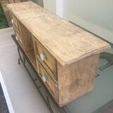 Wooden desk shelf