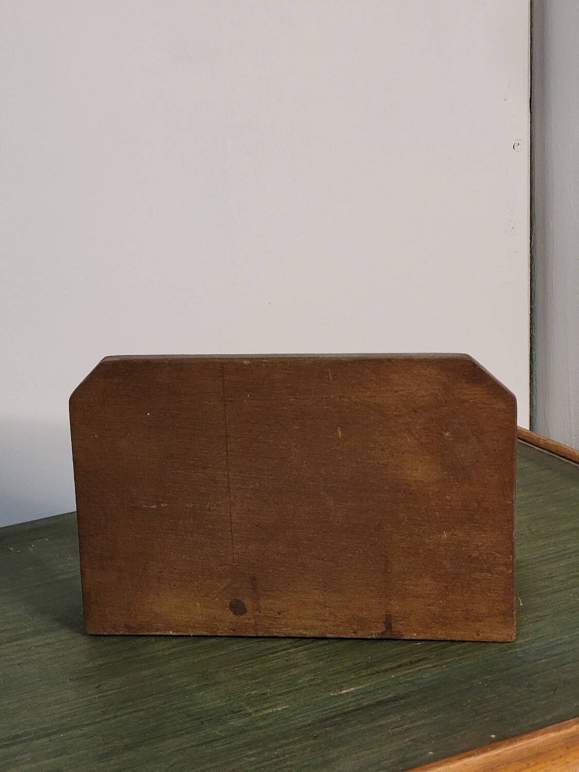Wooden mail holder