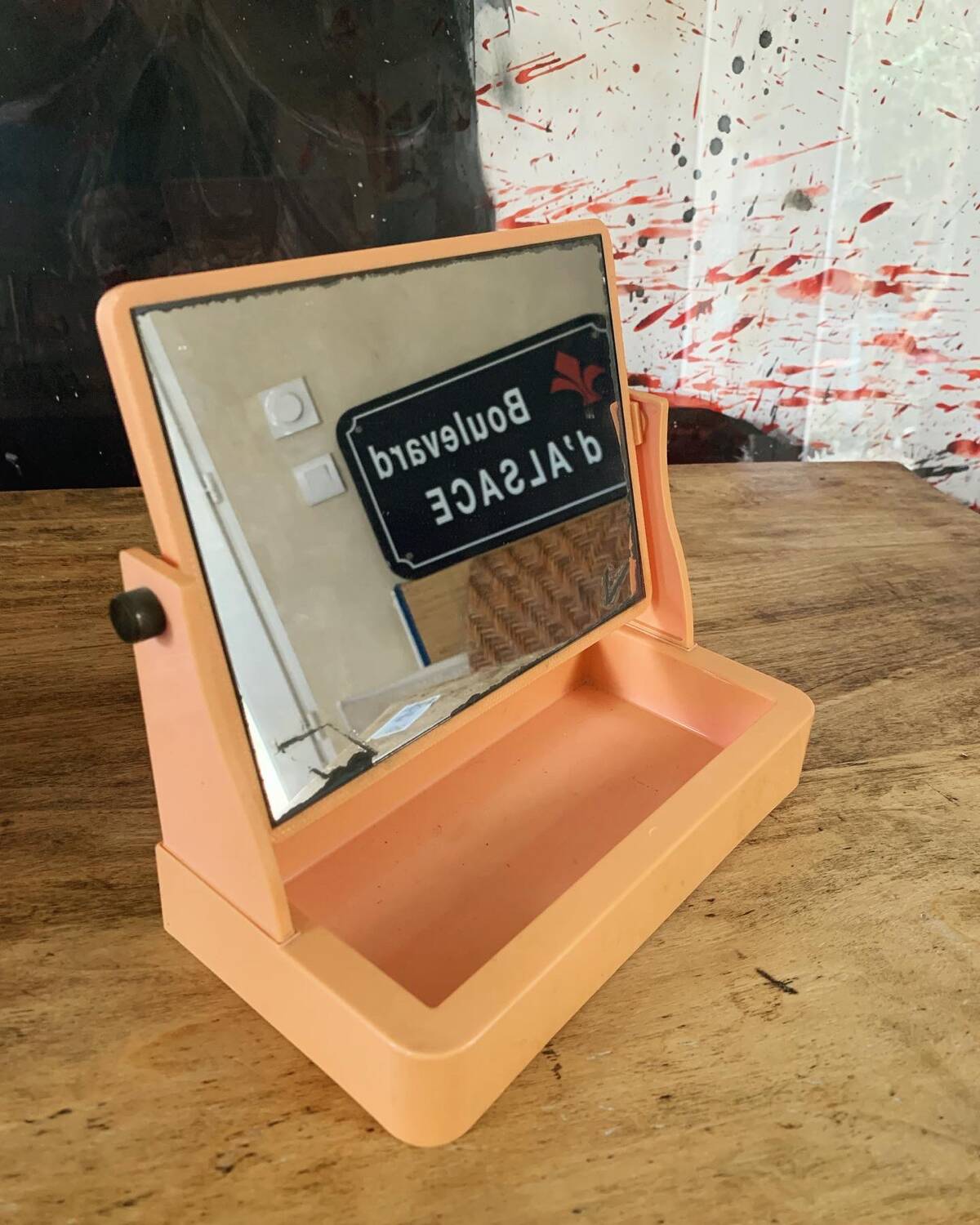 Vintage swivel mirror