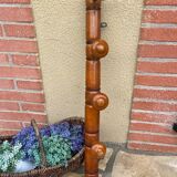 Bamboo coat rack with 5 hooks