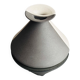 Pair of cream and grey ceramic vases from the 1970s