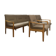 Vintage Wooden Seating Area / Sofa / Armchair