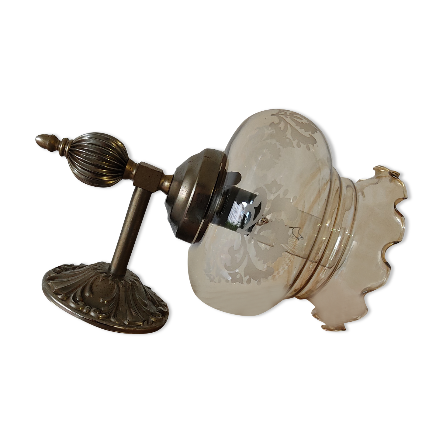 Vintage glass wall lamp