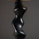 Sculptural wooden Typ 42 table lamp by Temde