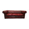 Red chesterfield sofa three seats