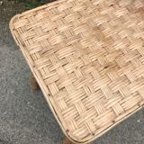 Vintage rattan coffee table