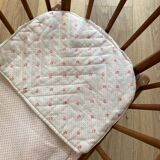 Ancien landeau en bois vintage pour enfant