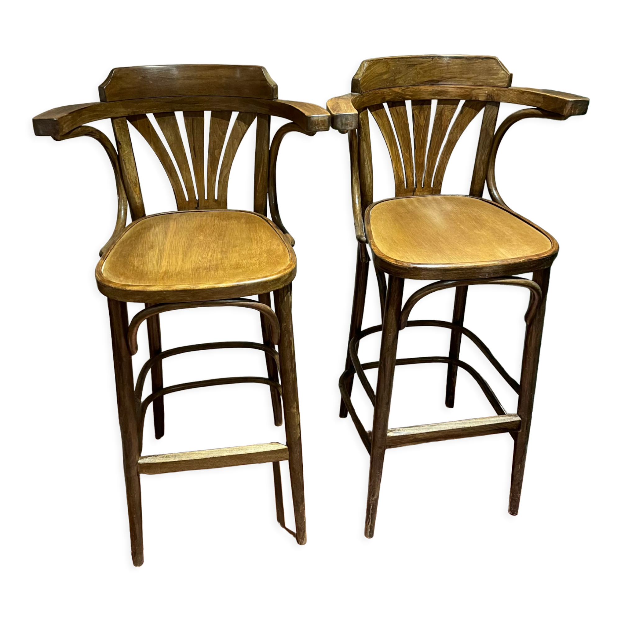 Pair of bistro bar chairs