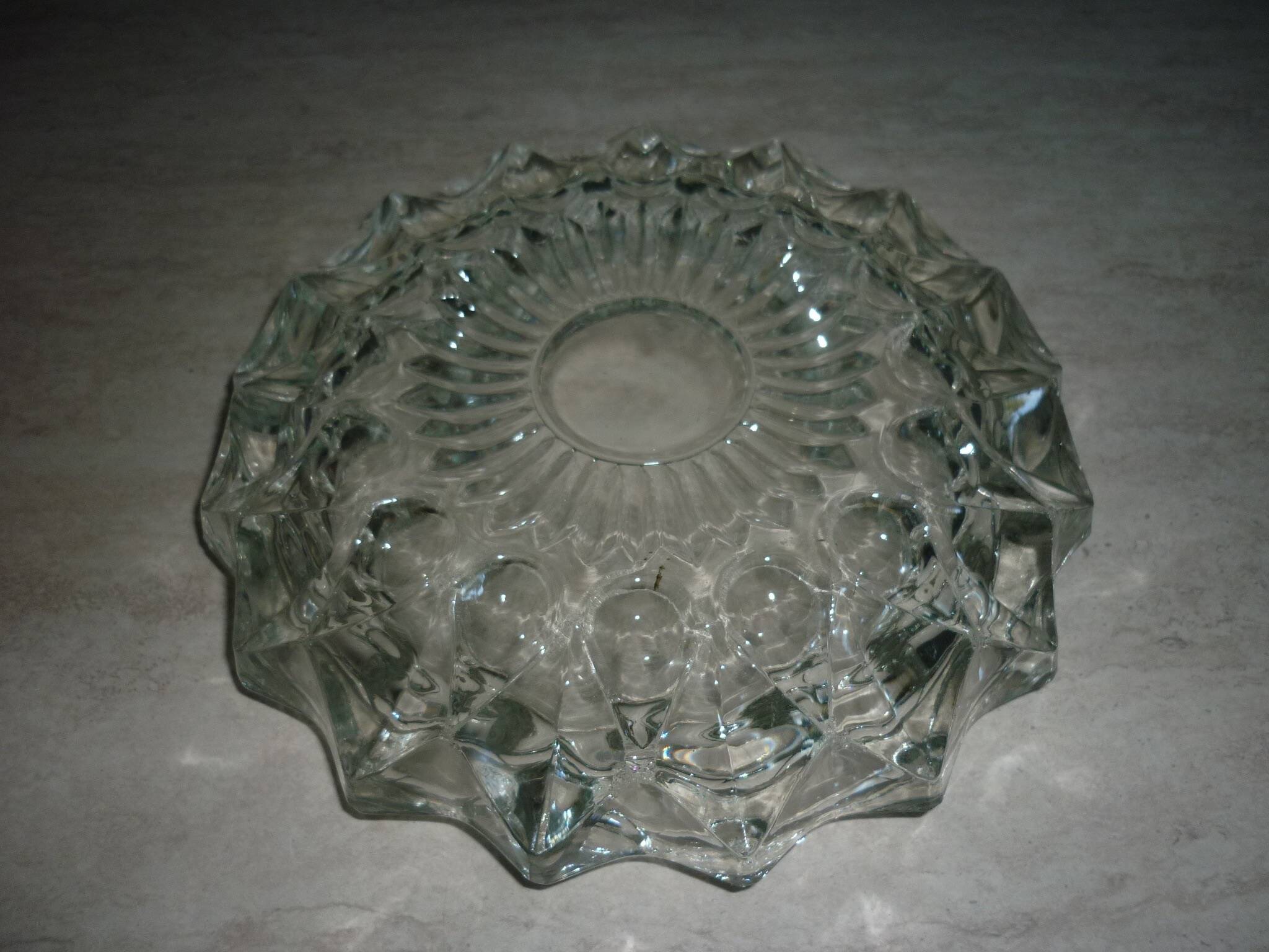Vintage glass ashtray 1970