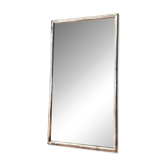 Miroir bistrot ancien feuille d’argent XIXème